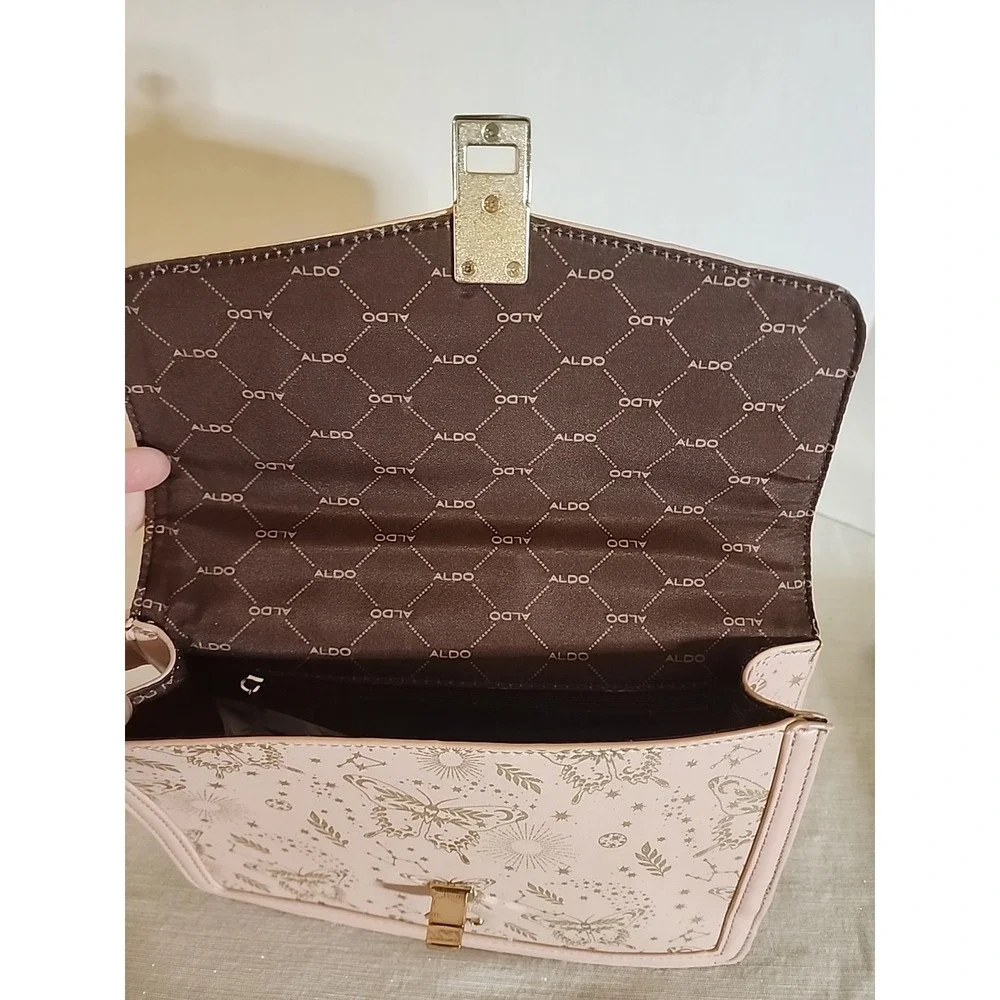 Aldo Purse In Pink With Butterflies